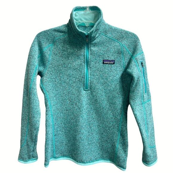 Patagonia 1/4 Zip Pullover Better Sweater Teal Green Sz XXS ? Warm Gorpcore - Picture 1 of 9